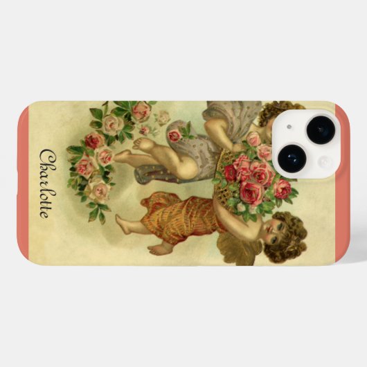  Victoriaans Valentijnsdag, Angels Rozen Case-Mate iPhone Case (Achterkant (horizontaal))