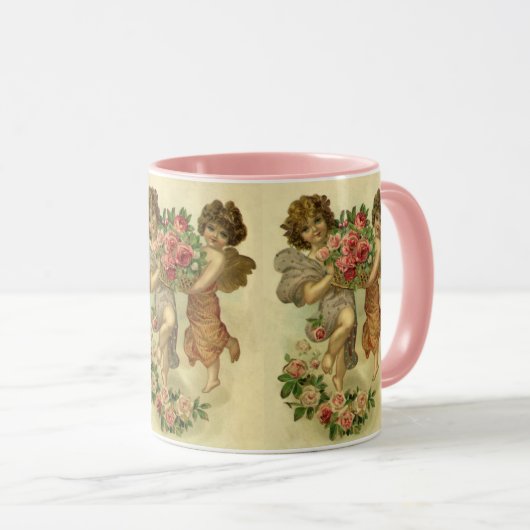  Victoriaans Valentijnsdag, Angels Rozen Mok (Voorkant rechts)