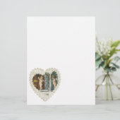 Victoriaans Valentijnsdag,  Angels w Letter (Staand voorkant)