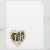 Victoriaans Valentijnsdag,  Angels w Letter (Voorkant / Achterkant)