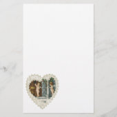 Victoriaans Valentijnsdag,  Angels w Letter Briefpapier (Voorkant)