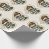 Victoriaans Valentijnsdag,  Angels w Letter Cadeaupapier (Hoek)