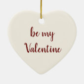 Victoriaans Valentijnsdag,  Angels w Letter Keramisch Ornament (Achterkant)