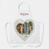 Victoriaans Valentijnsdag, Angels w Letter Schort (Voorkant)