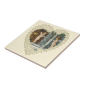 Victoriaans Valentijnsdag,  Angels w Letter Tegeltje (Zijkant)