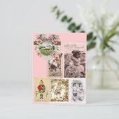 Victoriaans Valentijnsdag Briefkaart (Staand voorkant)