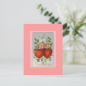 Victoriaans Valentijnsdag Briefkaart (Staand voorkant)
