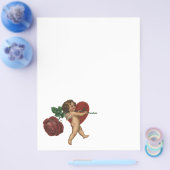  Victoriaans Valentijnsdag Cherub en Roos Flyer (Enkel)