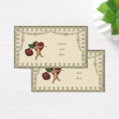 Victoriaans Valentijnsdag Cherub en Roos Visitekaartjes (Bureau)