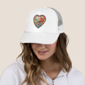 Victoriaans Valentijnsdag Cherub Hearts Trucker Pet (In situ)