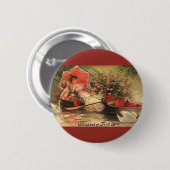  Victoriaans Valentijnsdag Cherub met hart Ronde Button 5,7 Cm (Voorkant /achterkant)