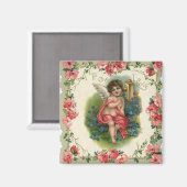  Victoriaans Valentijnsdag Cherub telefonisch Magneet (Voorkant / Achterkant)