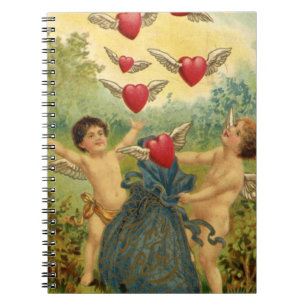  Victoriaans Valentijnsdag, Cherubs Hearts Notitieboek