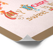  Victoriaans Valentijnsdag, Cherubs in Heart Poster (Hoek)