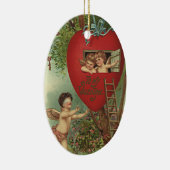  Victoriaans Valentijnsdag Cherubs Treehouse Keramisch Ornament (Rechts)