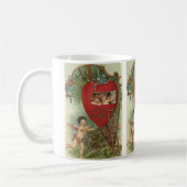  Victoriaans Valentijnsdag Cherubs Treehouse Koffiemok (Links)