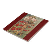  Victoriaans Valentijnsdag, Cupid en Harten Tegeltje (Zijkant)