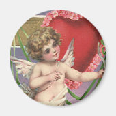  Victoriaans Valentijnsdag Cupid met hart Magneet (Voorkant)