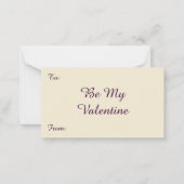  Victoriaans Valentijnsdag Cupid met hart Notitiekaartje (Achterkant)