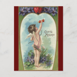  Victoriaans Valentijnsdag, Cupid's Message Feestdagenkaart