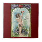  Victoriaans Valentijnsdag, Cupid's Message Tegeltje (Voorkant)