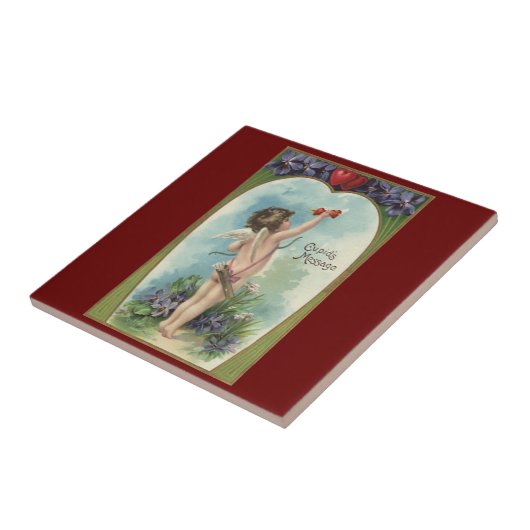  Victoriaans Valentijnsdag, Cupid's Message Tegeltje (Zijkant)