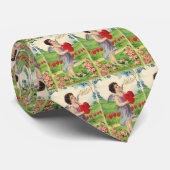 Victoriaans Valentijnsdag, Engel met hart Stropdas (Opgerold)