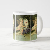 Victoriaans Valentijnsdag,  Engel Tortelduifjes Grote Koffiekop (Voorkant rechts)