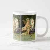 Victoriaans Valentijnsdag,  Engel Tortelduifjes Grote Koffiekop (Rechts)