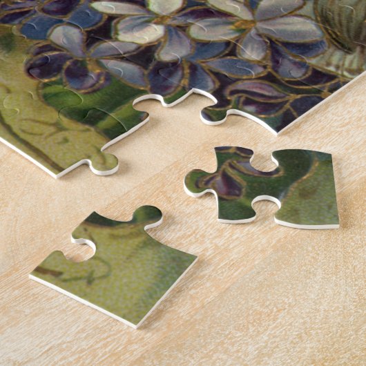 Victoriaans Valentijnsdag,  Engel Tortelduifjes Legpuzzel (Zijkant)