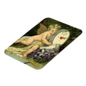 Victoriaans Valentijnsdag,  Engel Tortelduifjes Magneet (Linkerzijde)