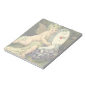 Victoriaans Valentijnsdag,  Engel Tortelduifjes Notitieblok (Linkerzijde)