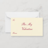 Victoriaans Valentijnsdag,  Engel Tortelduifjes Notitiekaartje (Achterkant)