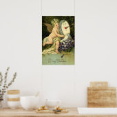 Victoriaans Valentijnsdag, Engel Tortelduifjes Poster (Keuken)