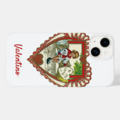  Victoriaans Valentijnsdag, jongen in hart Case-Mate iPhone Case (Achterkant (horizontaal))