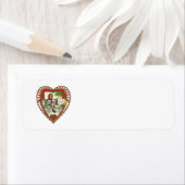 Victoriaans Valentijnsdag, jongen in hart Etiket (Insitu)