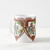  Victoriaans Valentijnsdag, jongen in hart Koffiemok (Voorkant links)