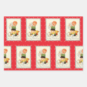 Victoriaans Valentijnsdag jongen, katten en honde Inpakpapier Vel (Voorkant 2)