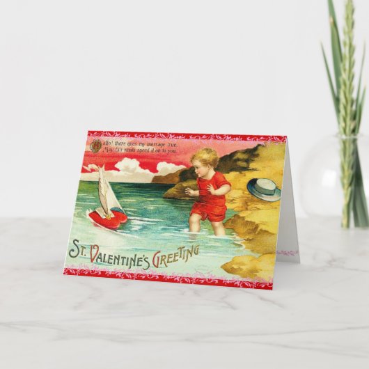 Victoriaans Valentijnsdag Kaart (Voorkant)