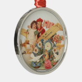  Victoriaans Valentijnsdag, Kinderen in het vliegt Metalen Ornament (Rechts)