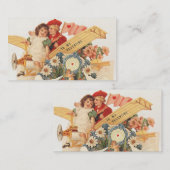  Victoriaans Valentijnsdag, Kinderen in het vliegt Notitiekaartje (Voorkant / Achterkant)