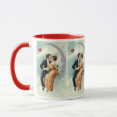 Victoriaans Valentijnsdag  Kiss on the Moon Mok (Links)