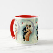 Victoriaans Valentijnsdag  Kiss on the Moon Mok (Voorkant links)