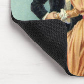 Victoriaans Valentijnsdag  Kiss on the Moon Muismat (Hoek)