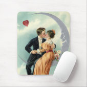 Victoriaans Valentijnsdag  Kiss on the Moon Muismat (Met muis)