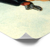 Victoriaans Valentijnsdag  Kiss on the Moon Poster (Hoek)