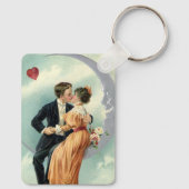 Victoriaans Valentijnsdag  Kiss on the Moon Sleutelhanger (Achterkant)