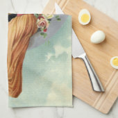 Victoriaans Valentijnsdag  Kiss on the Moon Theedoek (Quarter Fold)