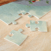 Victoriaans Valentijnsdag Kus op de maan Legpuzzel (Zijkant)