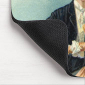  Victoriaans Valentijnsdag Kus op de maan Muismat (Hoek)